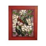 Tiffany Springdale 10"H Parrots Mosaic Art Glass Wall Panel - M0011SH New. Price: $49.99.