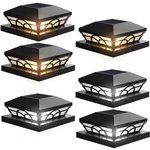 T-sun Solar Post Cap Lights 6 Pack Outdoor Waterproof Fence For 3 New. Price: $54.20.