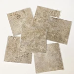 Box Of 40 6"X6" Deco Stone Travertine Vinyl Wall Floor Tile Self Stick Groutable New. Price: $60.00.