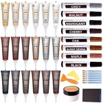 Wood Floor Scratch Repair Kit - 40 Sets 26 Colors: White, Ivory, Maple New. Price: $37.34.