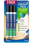 Grout Pen Black Tile Paint: Waterproof, Narrow 5MM Tip (7ML) - 3 Pack New. Price: $29.97.