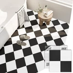 Zrjt Peel And Stick Floor Tile 10-PCS Cover 12X12 Inch, Black & White Checker New. Price: $21.14.