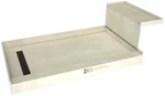 Tile Redi RT3648LRB36KIT Base'n Bench 60" X 36" Rectangular - Bronze New. Price: $1157.00.