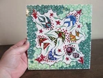 Hand Painted Tile. Angel Fish. Ephesus Ceramic. Turkey. Repaired Used. Price: $8.99.