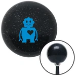 Blue Robot Love Black Metal Flake Knob W/ M16X1.5 Insert Shifter Auto New. Price: $89.95.