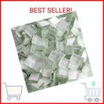 White Crystal Mosaic Tiles Squares Stained Glass For Crafts Supplies Diy Picture New. Price: $11.40.