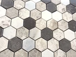 Carrara Gray Mix 2" Hexagon Marble Mosaic Wall And Floor Tile Geometric Kitchen New. Price: $19.99.