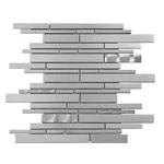 Industrial Stainless Steel Swirl Linear Blend Mosaic Tile Kitchen Backsplash New. Price: $24.80.