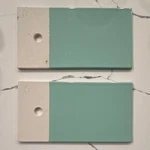 Revol Green Glossy Ceramic Subway Wall Tiles, Rectangular 15X7.5CM, Pack Of 2 Used. Price: $70.00.