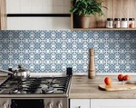 Homeroots 399835 4 X In. Teal & White Mosaic Peel Stick Removable Tiles New. Price: $8.04.