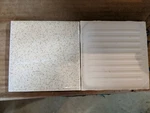 2 Pieces 1/4" Ceramic Tile 46 Buckwheat Brown Speckled American Olean Open. Price: $13.50.