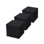 60X Interlocking Deck Tiles, 12 Inch Black Waterproof Anti-slip Bathroom Porch New. Price: $196.97.
