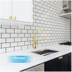 Peel And Stick Backsplash Tile Set - Thicker Design New. Price: $59.39.