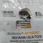 Schluter Systems I90/AHK1S/ATGB Brushed Nickle Aluminum Inside Corner Tile Base New. Price: $12.39.
