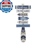Elements Wood Lake House Directional Wall Sign 14.56"L X 38.77"H New. Price: $53.34.