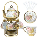 Chanjoon Gold Plated Red Rose Ceramic Set, Vintage Sets With Teapot, Bea New. Price: $66.49.