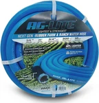 Ag-lite AL3425 3/4" X 25' Rubber Farm & Ranch Water Hose, Lightweight, 500 Psi, New. Price: $104.99.
