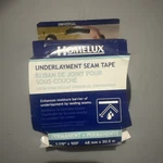 Underlayment Seam Tape Moisture Resistant 1-7/8" X 100' Hamelin Brand New. Price: $13.74.