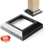 Ajovw 6" Black Aluminum Deck Post Base Covers Gazebo Barn 5.5" New. Price: $104.99.