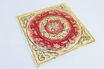 Clean X 12' Square Foot Stamped Metal Tile Art Wall Decor Painted Bright Gs Used. Price: $32.95.