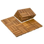 Upolana 9 Pcs Interlocking Deck Tiles X 12", Slats Outdoor Flooring Ac... New. Price: $70.76.