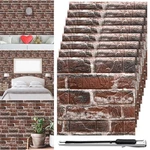Tinlade 30 Pcs 28.81 Sq Ft 3D Panels Peel And Stick Foam Brick Wallpaper New. Price: $29.69.