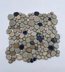 5 Sheets Porcelain Pebble Glazed Tiles For Shower Floor, Kitchen Backsplash Open. Price: $84.95.