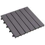 Vidaxl Decking Tiles 10 Pcs Gray Wash 11.8"X11.8" Solid Acacia Wood New. Price: $55.54.