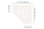 Schluter Shelf-e Pentagonal Curve Design Matte White SES2D6MBW New. Price: $91.38.