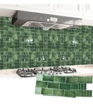 ART3D 20-PACK 12" X 6" Peel And Stick Backsplash Tile, Subway In Green New. Price: $27.00.