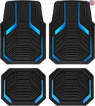 Pic Auto Heavy Duty Rubber Floor Mats, Blue Aluminum Film Car Set, Front New. Price: $74.53.