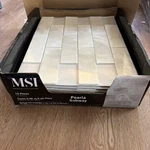 Msi Pearla Subway 0.24 In Glass Mesh Mounted Mosaic Wall Tile X12 New. Price: $84.97.