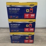 Qep Xtreme Red 1/8 In. Clips, 900 Count, Of 2-PART Tile Leveling System New. Price: $60.00.