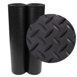 Rubber-cal Diamond-plate Flooring Rolls 3MM X 4FT 2.5FT Black New. Price: $44.63.