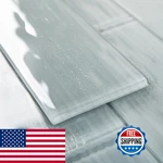 Diflart Peel And Stick Glass Subway Tiles Pearl Gray 3X12 Inch Water Wave New. Price: $94.81.
