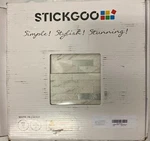 Stickgoo 20 Sheets Peel & Backsplash Tile Pvc Mixed Metal New. Price: $31.50.