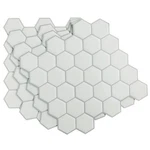 Roommates Sticktiles Pearl Hexagon Backsplash / 32 (8X4 Packs) White New. Price: $119.99.