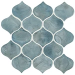 Ackland AKM-G-3X3LN-CA 9" 12" Glass Arabesque/baroque Wall Midnight Tide New. Price: $144.41.