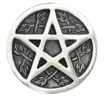 Pentacle Altar Tile 3.5" Silver Aluminum Incense Burner Wicca Pentagram New. Price: $14.49.
