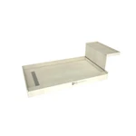 Tile Redi RT3448L-SQ-RB34-KIT Base'n Bench 34" X 60" Rectangular Chrome New. Price: $1117.73.
