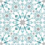 Floorpops Radiance Peel And Stick Tiles, 12"L X 12"W 0.06"T, Blue New. Price: $19.55.