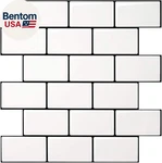Peel And Stick Backsplash For Kitchen White Subway (10 Tiles, Thicker Design) New. Price: $50.57.