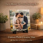 Custom Photo Printed Ceramic Tiles, Personalized Picture Family Memory Unspecified. Price: $12.99.