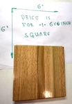 1 Hartco 6X6" Parquet Tile Oak Natural Desert Standard Color 7 Finger Strip Vtg Open. Price: $17.90.