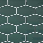 Cruz Bay Studio MKT2871 Long Hex - 11" Geometric Wall Tile Marine Gloss New. Price: $104.06.
