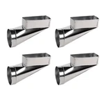 Pack Of Master Flow 10" 4" To 6" End Register Box 30 Gauge Galvanized Steel New. Price: $49.00.