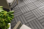 Square Deck Tiles In Modern Ebony/black 6 Pack New. Price: $78.29.