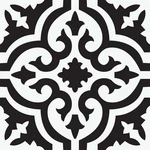 Black Parma Peel & Stick Floor Tiles, FP3828 New. Price: $35.47.