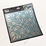 Peel Stick 8"X8" Art Wall Tile Backsplash Blue Silver Floral Scroll Made In Usa New. Price: $5.59.