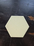 Vtg Ceramic Crystalline Sage Green 31/8" Self Spacing Hexagon Tile Nos Mid-state New. Price: $6.00.